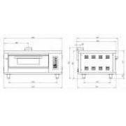 Шкаф пекарский подовый газовый ШЖГ/1 (400 С, с пароувлажнением) Grill Master