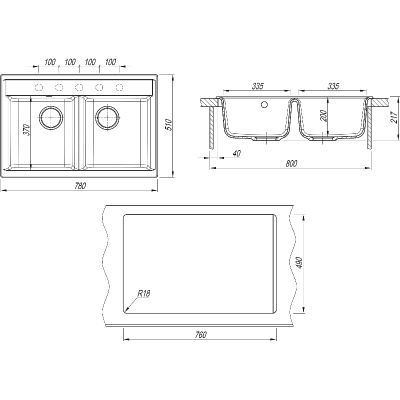 Мойка Dr.Gans АСТРА 780 терра Мойка Dr.Gans АСТРА 780 терра