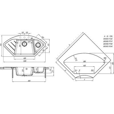 Мойка Florentina Веста черный Мойка Florentina Веста черный