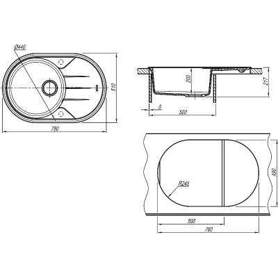 Мойка Florentina Лотос 780 песочный Мойка Florentina Лотос 780 песочный