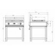 Поверхность жарочная газовая Ф2ПЖГ/800 (на подставке) Grill Master