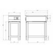 Плита индукционная Ф1ИП/800 (для WOK сковород, с краном для залива) Grill Master