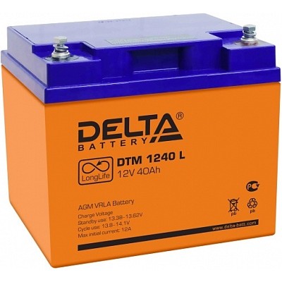 Батарея аккумуляторная Delta Battery DTM 1240 L Батарея аккумуляторная Delta Battery DTM 1240 L