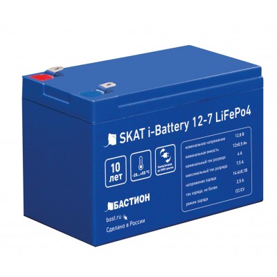Батарея аккумуляторная Бастион SKAT i-Battery 12-7 LiFePo4 Батарея аккумуляторная Бастион SKAT i-Battery 12-7 LiFePo4