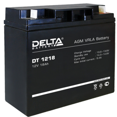 Батарея аккумуляторная Delta Battery DT 1218 Батарея аккумуляторная Delta Battery DT 1218