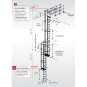 Стационарная Лестница Krause для зданий. алюм 18,76 м для лиц с малым опытом