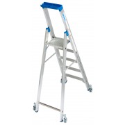 Стремянка Krause STABILO с роликами 5 ступ