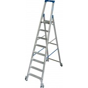 Стремянка Krause STABILO с роликами 8 ступ