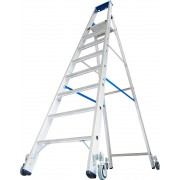 Стремянка Krause STABILO с роликами 8 ступ