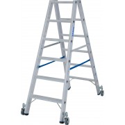 Двухсторонняя Стремянка Krause STABILO с роликами 2х6 ступ