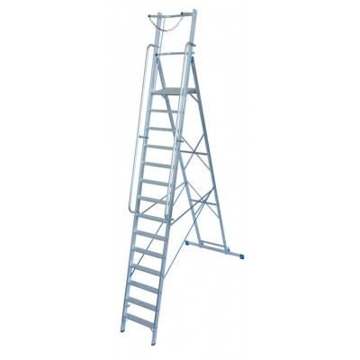 Стремянка Krause STABILO с большой площадкой Krause и дугой 14 ступ Стремянка Krause STABILO с большой площадкой Krause и дугой 14 ступ