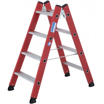 Диэлектрическая двухсторонняя Стремянка Krause 2х4 Диэлектрическая двухсторонняя Стремянка Krause 2х4