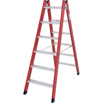 Диэлектрическая двухсторонняя Стремянка Krause 2х6 Диэлектрическая двухсторонняя Стремянка Krause 2х6