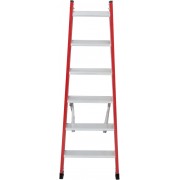 Диэлектрическая двухсторонняя Стремянка Krause 2х6 ступ из алюм