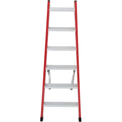 Диэлектрическая двухсторонняя Стремянка Krause 2х6 ступ из алюм Диэлектрическая двухсторонняя Стремянка Krause 2х6 ступ из алюм