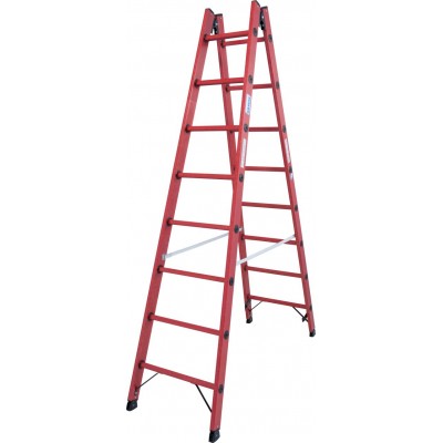 Диэлектрическая двухсторонняя Стремянка Krause 2х8 Диэлектрическая двухсторонняя Стремянка Krause 2х8