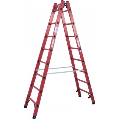 Диэлектрическая двухсторонняя Стремянка Krause 2х8 Диэлектрическая двухсторонняя Стремянка Krause 2х8