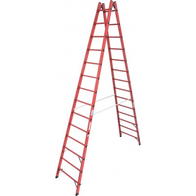 Диэлектрическая двухсторонняя Стремянка Krause 2х14 Диэлектрическая двухсторонняя Стремянка Krause 2х14