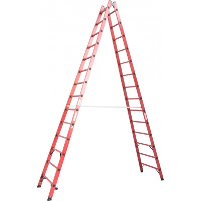 Диэлектрическая двухсторонняя Стремянка Krause 2х14 Диэлектрическая двухсторонняя Стремянка Krause 2х14