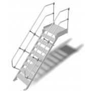 Трап с платформой стационарный Krause 9 ступ. шир 1000 мм 45