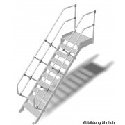 Трап с платформой стационарный Krause 10 ступ. шир. 600 мм 60