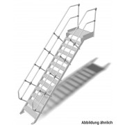 Трап с платформой стационарный Krause 13 ступ. шир. 800 мм 60