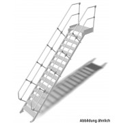 Трап с платформой стационарный Krause 15 ступ. шир. 1000 мм 60