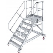 Трап с платформой стационарный Krause 6 ступ. шир 1000 мм 45