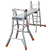 Шарнирная телескопическая Лестница Krause TeleMatic 4x4