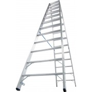 Двухсторонняя Стремянка Krause STABILO с роликами 2х12 ступ