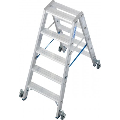 Двухсторонняя Стремянка Krause STABILO с роликами 2х5 ступ Двухсторонняя Стремянка Krause STABILO с роликами 2х5 ступ