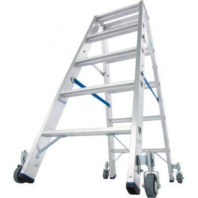 Двухсторонняя Стремянка Krause STABILO с роликами 2х5 ступ Двухсторонняя Стремянка Krause STABILO с роликами 2х5 ступ