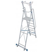 Стремянка Krause STABILO с большой площадкой Krause и дугой 8 ступ