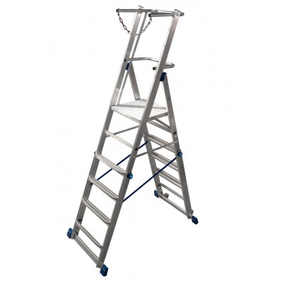 Телескопическая Лестница Krause с платформой STABILO 6-8 Телескопическая Лестница Krause с платформой STABILO 6-8