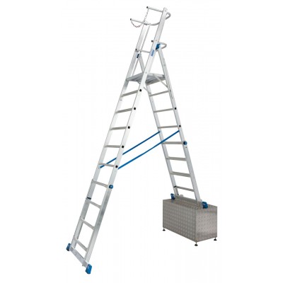 Телескопическая Лестница Krause с платформой STABILO 8-10 Телескопическая Лестница Krause с платформой STABILO 8-10