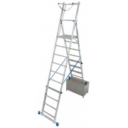 Телескопическая Лестница Krause с платформой STABILO 8-10