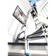 Шарнирная телескопическая Лестница Krause с выдвижными боковин Krause ами STABILO 4х5