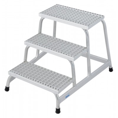 Монтажная Подставка Krause 3 ступ алюм решетка Монтажная Подставка Krause 3 ступ алюм решетка