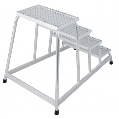 Монтажная Подставка Krause 4 ступ алюм решетка Монтажная Подставка Krause 4 ступ алюм решетка