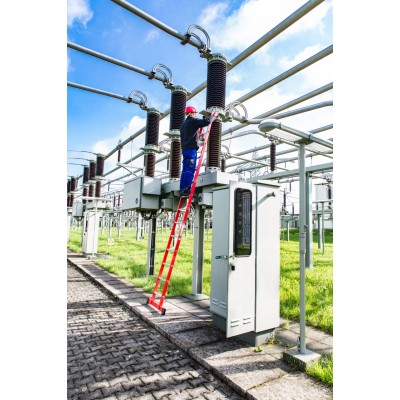 Диэлектрическая приставная Лестница Krause 14 перекладины из алюм Диэлектрическая приставная Лестница Krause 14 перекладины из алюм