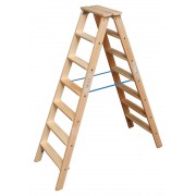 Деревянная Стремянка Krause 2х7 перекл.