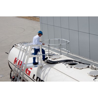 Трап для цистерн Krause круглое ограждение алюм. рифленый Трап для цистерн Krause круглое ограждение алюм. рифленый