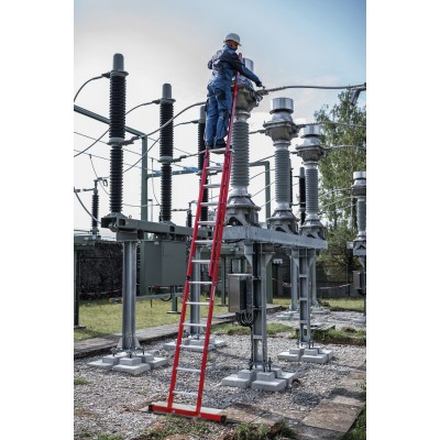 Диэлектрическая Лестница Krause с тросом 2х20 перекладины из алюм Диэлектрическая Лестница Krause с тросом 2х20 перекладины из алюм