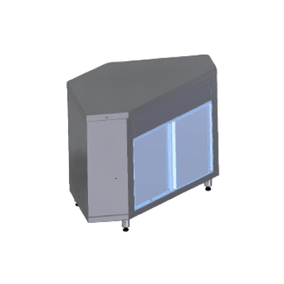 Прилавок угловой Марихолодмаш ПУ90-В Прилавок угловой Марихолодмаш ПУ90-В