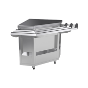 Прилавок угловой Марихолодмаш ПУ90