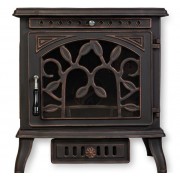 Печь - камин Demetra чугунная (патина медь) 10кВт