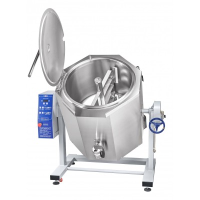 Котел пищеварочный электрический Abat КПЭМ-160-ОМР-ВК со сливным краном Котел пищеварочный электрический Abat КПЭМ-160-ОМР-ВК со сливным краном