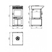 Зонт вытяжной встраиваемый Abat ЗВВ-6-6/4 для КЭП-6