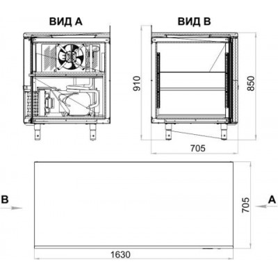 Холодильный стол Polair TM3GN-G Холодильный стол Polair TM3GN-G