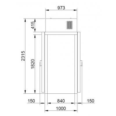 POLAIR КХН-1,28 Minicella MM 2 двери без пола POLAIR КХН-1,28 Minicella MM 2 двери без пола